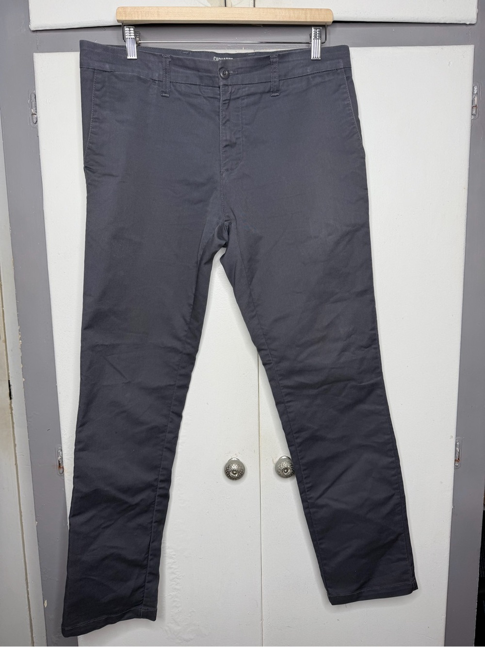 Carhartt WIP Sid Pants Mens Gray Flat Front Chino Casual Workwear 34x32